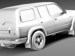 Toyota Land Cruiser J80 1989-1997 3D Model