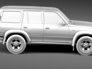 Toyota Land Cruiser J80 1989-1997 3D Model