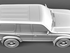 Toyota Land Cruiser J80 1989-1997 3D Model