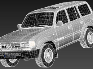 Toyota Land Cruiser J80 1989-1997 3D 模型