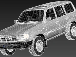 Toyota Land Cruiser J80 1989-1997 3D Model