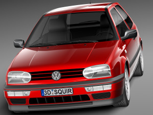 Volkswagen Golf Mk3 GTi 1991-1997 Model 3D