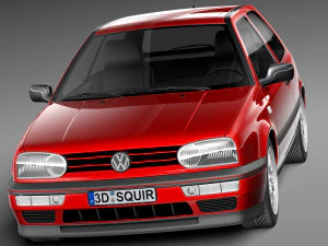Volkswagen Golf Mk3 GTi 1991-1997 3D Model