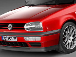 Volkswagen Golf Mk3 GTi 1991-1997 3D Model