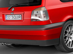 Volkswagen Golf Mk3 GTi 1991-1997 3D Model