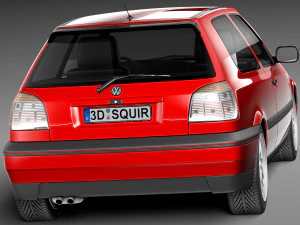 Volkswagen Golf Mk3 GTi 1991-1997 3D Model