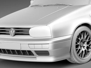 Volkswagen Golf Mk3 GTi 1991-1997 3D Model