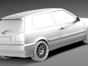 Volkswagen Golf Mk3 GTi 1991-1997 3D Model
