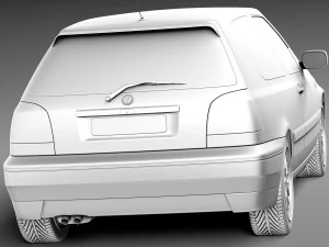 Volkswagen Golf Mk3 GTi 1991-1997 3D Model