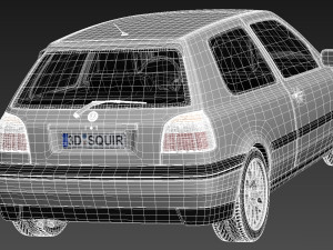 Volkswagen Golf Mk3 GTi 1991-1997 Model 3D