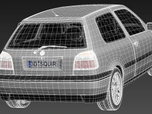 Volkswagen Golf Mk3 GTi 1991-1997 3D Model