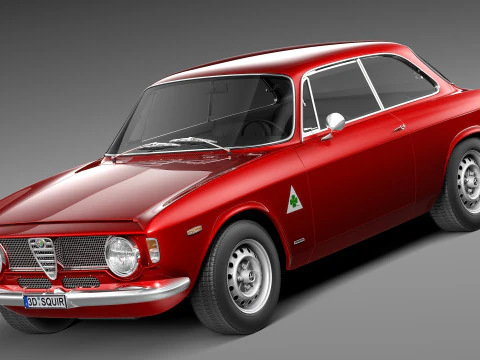 Alfa Romeo Giulia GTA 1965-1969 3D Model