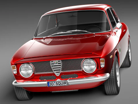 Alfa Romeo Giulia GTA 1965-1969 3D Model