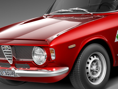 Alfa Romeo Giulia GTA 1965-1969 3D 模型