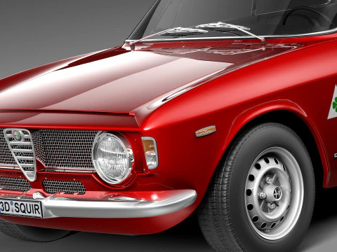 Alfa Romeo Giulia GTA 1965-1969 3D Model