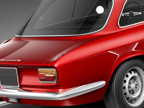 Alfa Romeo Giulia GTA 1965-1969 3D 模型
