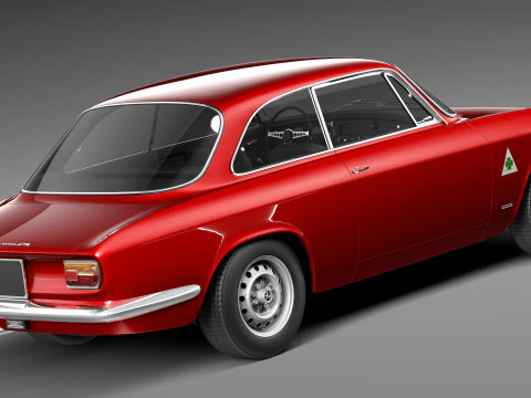 Alfa Romeo Giulia GTA 1965-1969 3D Model