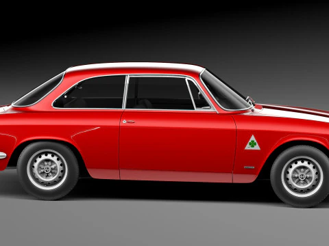 Alfa Romeo Giulia GTA 1965-1969 3D Model