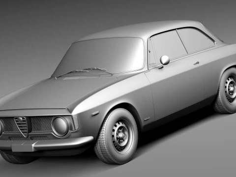 Alfa Romeo Giulia GTA 1965-1969 3D Model