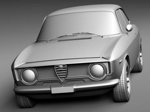 Alfa Romeo Giulia GTA 1965-1969 3D Model
