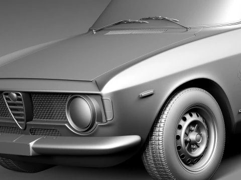 Alfa Romeo Giulia GTA 1965-1969 3D Model