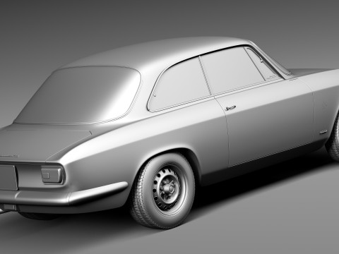 Alfa Romeo Giulia GTA 1965-1969 3D 模型