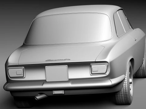 Alfa Romeo Giulia GTA 1965-1969 3D Model