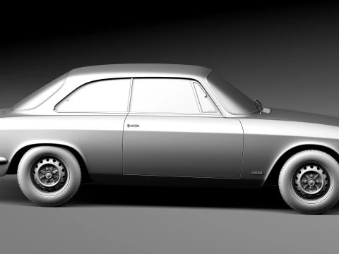 Alfa Romeo Giulia GTA 1965-1969 3D Model