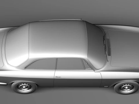 Alfa Romeo Giulia GTA 1965-1969 3D Model