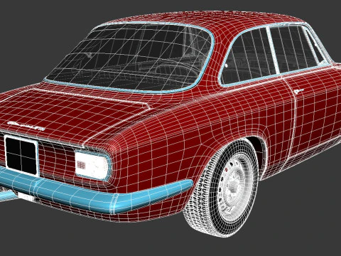 Alfa Romeo Giulia GTA 1965-1969 3D Model