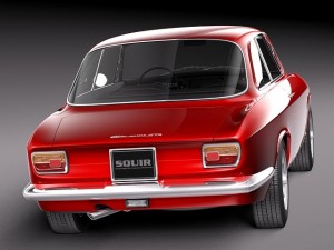 Alfa Romeo Giulia GTA 1965-1969 Modello 3D