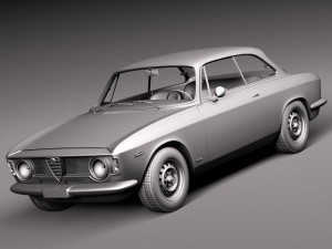 Alfa Romeo Giulia GTA 1965-1969 Modello 3D