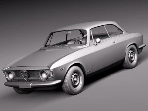 Alfa Romeo Giulia GTA 1965-1969 3D Model