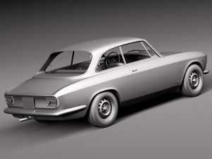 Alfa Romeo Giulia GTA 1965-1969 Modello 3D