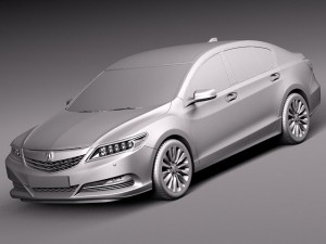 Acura RLX 2014 3D Model