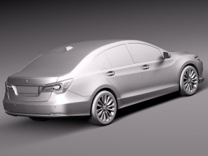 Acura RLX 2014 3D Model