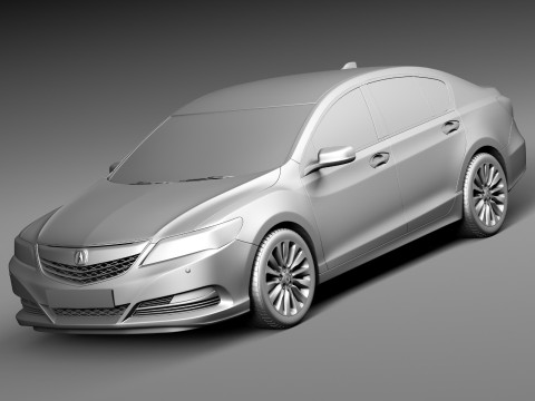 Acura RLX 2014 Model 3D