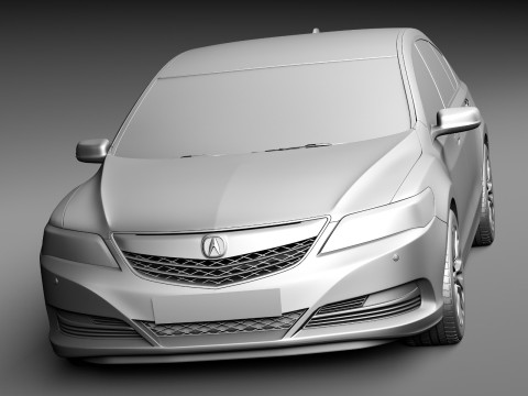 Acura RLX 2014 Model 3D