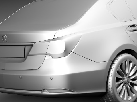 Acura RLX 2014 Model 3D