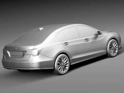 Acura RLX 2014 Model 3D