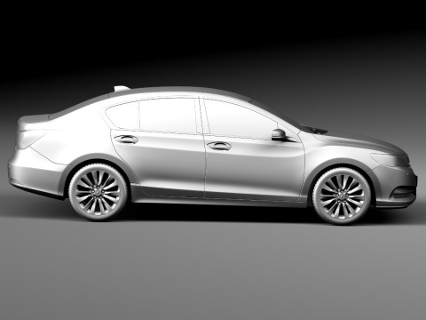 Acura RLX 2014 Model 3D
