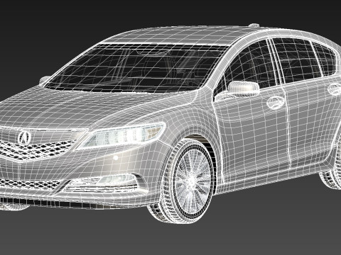 Acura RLX 2014 Model 3D