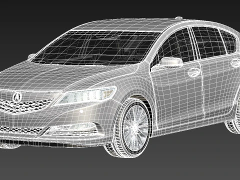 Acura RLX 2014 3D Model