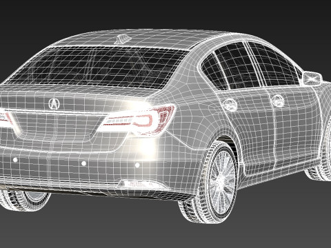 Acura RLX 2014 Model 3D