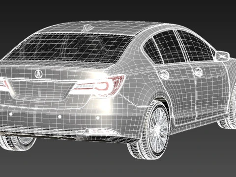 Acura RLX 2014 3D Model