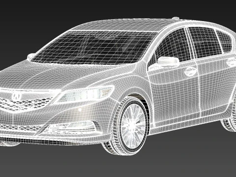 Acura RLX 2014 3D Model