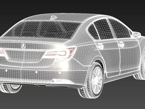 Acura RLX 2014 3D Model