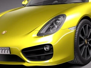 Porsche Cayman 2014 3D Model