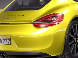 Porsche Cayman 2014 3D Model