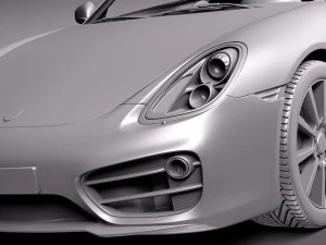 Porsche Cayman 2014 3D Model
